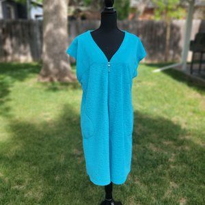 Stan Herman Women's Turquoise Robe - Size L